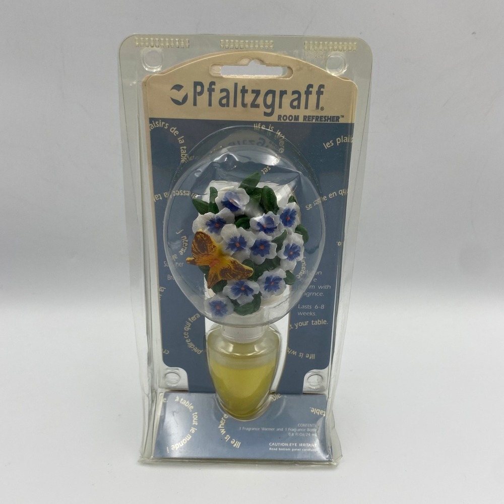 NOS‎ Pfaltzgraff Summer Breeze Room Refresher Plug In Fragrance Floral Butterfly